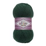 Alize Cotton Gold El Örgü İpi - 1 Adet -%55 Pamuklu Amigurumi ve Bebek Yünü - Tüylenmez Yumuşak Doku - 100gr, 330 Metre (426 Çam Yeşili)