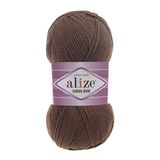 Alize Cotton Gold El Örgü İpi - 1 Adet -%55 Pamuklu Amigurumi ve Bebek Yünü - Tüylenmez Yumuşak Doku - 100gr, 330 Metre (493 Kahverengi)