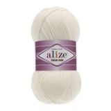 Alize Cotton Gold El Örgü İpi - 1 Adet -%55 Pamuklu Amigurumi ve Bebek Yünü - Tüylenmez Yumuşak Doku - 100gr, 330 Metre (62 Açık Krem)
