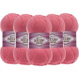 Alize Cotton Gold El Örgü İpliği 5 Adet (Canli Pembe 33)