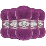 Alize Cotton Gold El Örgü Ipliği 5'li Paket Mor 122