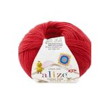 Alize Cotton Gold Hobby New 56 Kırmızı Amigurumi Örgü İplikler