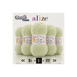 Alize Cotton Gold İplik – Renk 103 Kuşkonmaz - 5’li Paket – Pamuk Akrilik – Amigurumi ve Hırka Örgülerine Uygun