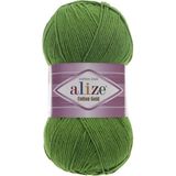 Alize Cotton Gold Pamuk 100GR El Örgü Ipi Yünü 126 Çimen Yeşil - Çok Renkli - 0,6 x 19 x 29 cm
