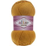 Alize Cotton Gold Pamuk El Örgü İpi 02 Safran 100 gram 330 metre