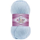 Alize Cotton Gold Pamuk El Örgü İpi 513 Kristal Mavi 100 gram 330 metre