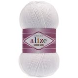 Alize Cotton Gold Pamuk El Örgü İpi 55 Beyaz 100 gram 330 metre