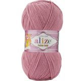 Alize Cotton Gold Pamuk El Örgü İpi 676 Nostaljik Gül 100 gram 330 metre