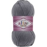 Alize Cotton Gold Pamuk,amigurumi,panç El Örgü Ipi Renk Kodu:87-Kömür Grisi