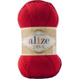 Alize Diva 106 / 5 Adet - Yok - Kırmızı