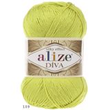 Alize DİVA 109 LİMON MİKROFİBER İP 100GR. TEKLİ