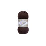 Alize Diva 26 Koyu Kahverengi Rengi El Örgü Ipi - 5 Adet