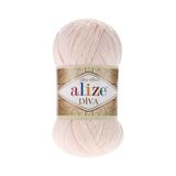 Alize Diva 382 (PUDRA) Amigurumi El Örgü Ipi 1 Adet - (NORMAL ÖRGÜ IPLERİNE GÖRE DAHA INCE VE KÜÇÜKTÜR);