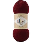 Alize Diva 57 /5 Adet - Yok - Bordo