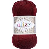 Alize Diva 57 (Bordo) Amigurumi El Örgü Ipi 1 Adet