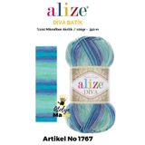 Alize Diva Batik 1767 %100 Mikrofiber Akrilik (100gr 350m) Tek Yumak 17 farklı Batik Renk Seçeneği