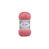 Alize Diva Merserize 619 Mercan 100gr. 350m(boyut Olarak Yün Örgü Iplerine Göre Daha Küçüktür.peru Zambağı