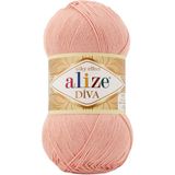 Alize Diva Merserize Ince El Örgü Ipi Yazlık Bluz Dantel Ipi 1 Adet - Gelin Pembesi 363