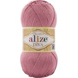 Alize Diva Merserize Ince El Örgü Ipi Yazlık Bluz Dantel Ipi 1 Adet - Gül 354