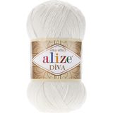 Alize Diva Merserize Ince El Örgü Ipi Yazlık Bluz Dantel Ipi 1 Adet - İnci 450