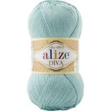 Alize Diva Merserize Ince El Örgü Ipi Yazlık Bluz Dantel Ipi 1 Adet - Koyu Mint