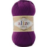 Alize Diva Merserize Ince El Örgü Ipi Yazlık Bluz Dantel Ipi 1 Adet