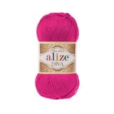 Alize Diva Merserize İnce İp Yazlık Bikini Bustiyer Bluz Örgü İpi 5 Adet (Amber Çiçeği 149)