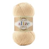 Alize Diva Merserize İnce İp Yazlık Bikini Bustiyer Bluz Örgü İpi 5 Adet (Tuval Beji 368)