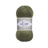 Alize Diva Merserize İnce İp Yazlık Bikini Bustiyer Bluz Örgü İpi 5 Adet (Yosun 273)