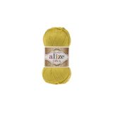 Alize Diva Merserize Ip - 109 Limon - 100 Gr. 350 Mt(BOYUT OLARAK YÜN ÖRGÜ İPLERİNE GÖRE DAHA KÜÇÜKTÜR.)