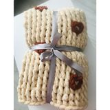 Alize Palm Puffy Kalp Desenli Bebek Battaniyesi - Bej - 0 - 3 Yaş