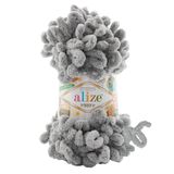 Alize Puffy 302 5 Adet Gri El Örgü İpliği, Bebek Battaniyesi