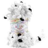 Alize Puffy Color El Örgü Ipi Ipliği Yünü Renk Kodu:6450