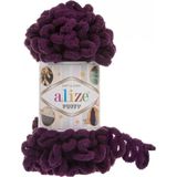 Alize Puffy El Örgü Ipi 111 Mürdüm 5'li Paket - 111 cm