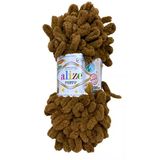 Alize Puffy El Örgü Ipliği - 321 Kahve - 1 Adet - 100 Gr - Parmak Örgü Ipi - Battaniye -Yastık