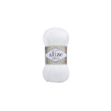 Alize Silky Effect Diva El Örgü Ipi Yumak Beyaz 55 Çok Ince Örgü Ipi
