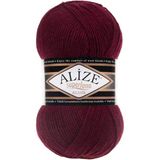 Alize Superlana Klasik 57 Bordo El Örgü Ipi 100 Gr.