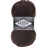 Alize Superlana Maxi %25 Yün - %75 Akrilik / 100 gr - 100 M Atkı Bere Örmek Için 26 Kahve - Kahverengi