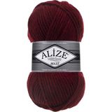 Alize Superlana Maxi %25 Yün - %75 Akrilik / 100 gr - 100 M Atkı Bere Örmek Için 57 Bordo