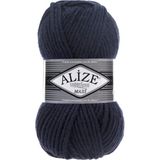 Alize Superlana Maxi %25 Yün - %75 Akrilik / 100 gr - 100 M Atkı Bere Örmek Için 58 Lacivert