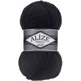 Alize Superlana Maxi %25 Yün - %75 Akrilik / 100 gr - 100 M Atkı Bere Örmek Için 60 Siyah
