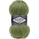 Alize Superlana Maxi %25 Yün - %75 Akrilik / 100 gr - 100 M Atkı Bere Örmek Için 620 Zeytin