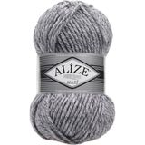 Alize Superlana Maxi %25 Yün - %75 Akrilik / 100 gr - 100 M Atkı Bere Örmek Için 801 Jaspe Gri
