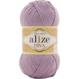 Alize Süperlana Maxi 505 Kullu Lila 100 gr Yünlü İplik