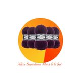 Alize Süperlana Maxi 5'li Set Kalın El Örgü Ipi 111 Mürdüm
