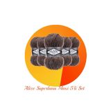 Alize Süperlana Maxi 5'li Set Kalın El Örgü Ipi 240 Sütlü Kahve