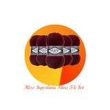 Alize Süperlana Maxi 5'li Set Kalın El Örgü Ipi 57 Bordo