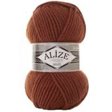 Alize Süperlana Maxi Kalın El Örgü Ipi 597 Tarçın 100 gr 100 Metre Atkı-Bere-Boyunluk Örgü ipi
