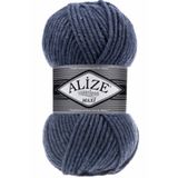 Alize Superlana Maxi (Kalın) Örgü Ipi - 203 Denim Melanj - 100 Gr. 100 Mt. Ip
