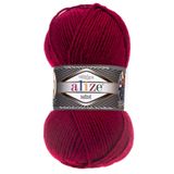 Alize Superlana Midi El Örgü Ipi 100 Gr 390 Vişne